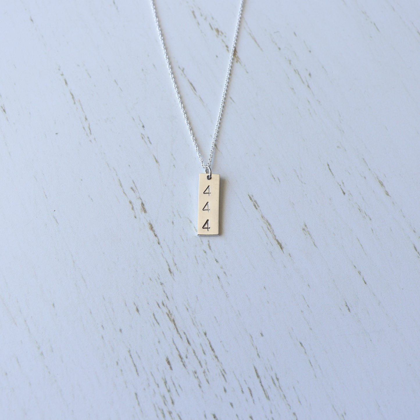 Angel Number Necklace - Vertical - Aligned Gemini Co