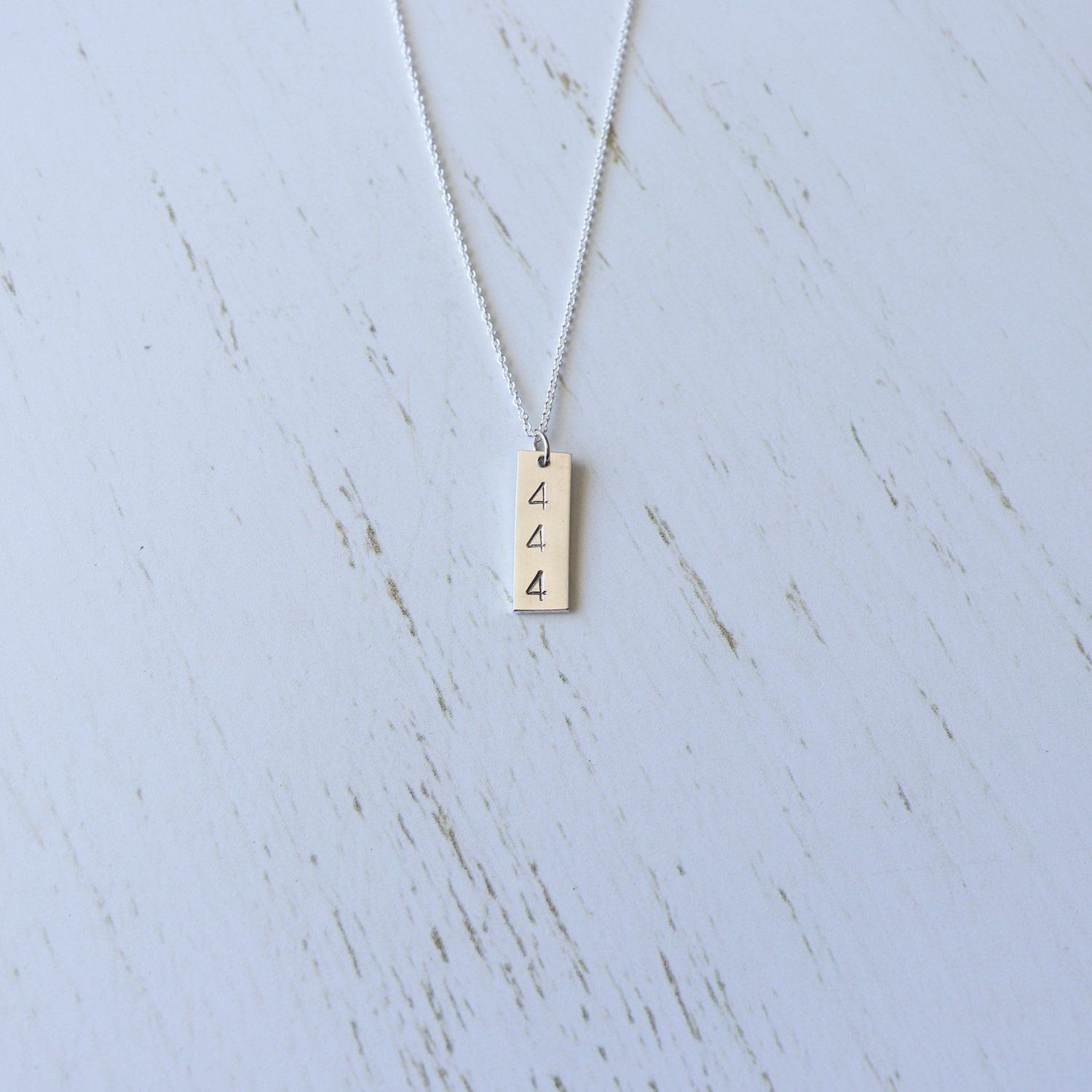 Angel Number Necklace - Vertical - Aligned Gemini Co
