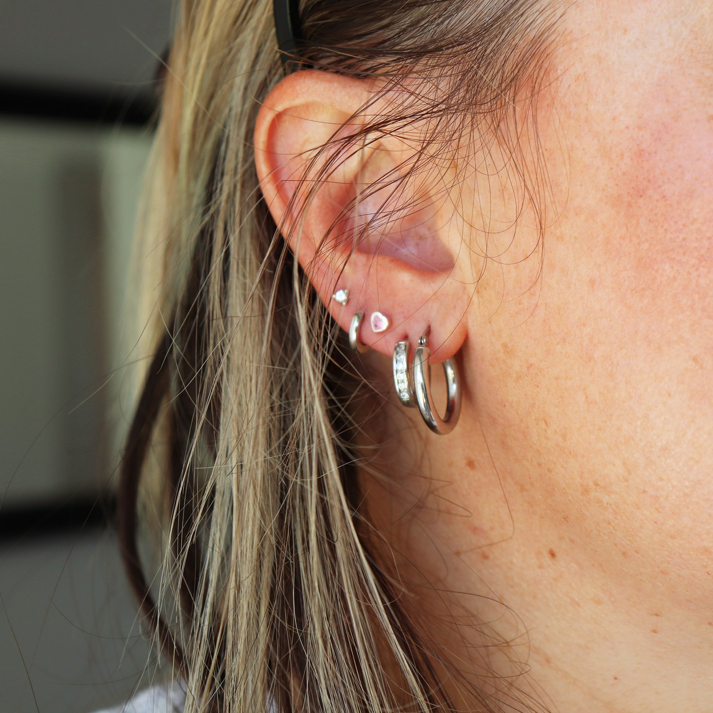 Mini Heart Studs - Aligned Gemini Co