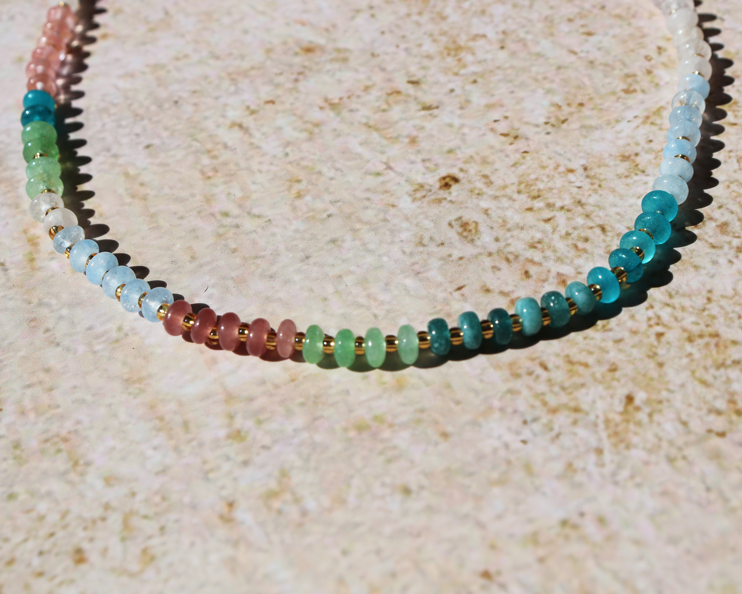 Rainbow Beaded Necklace