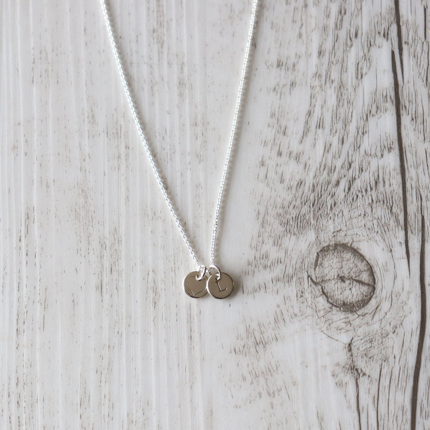 Custom Initial Necklace - Vintage Rose Handmade Jewellery