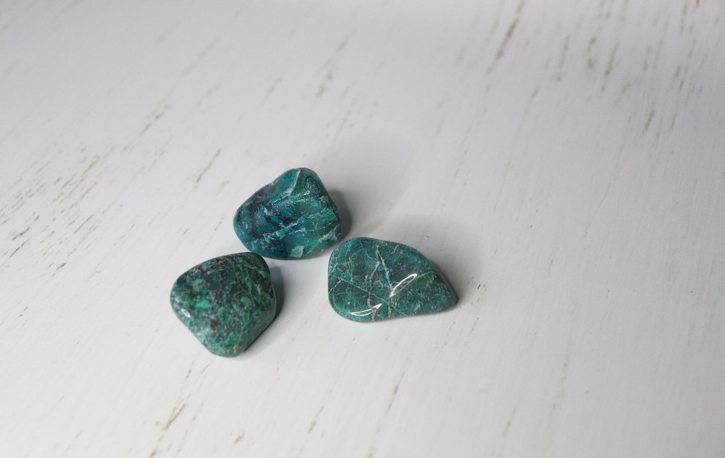 Chrysocolla Crystal - Vintage Rose Handmade Jewellery