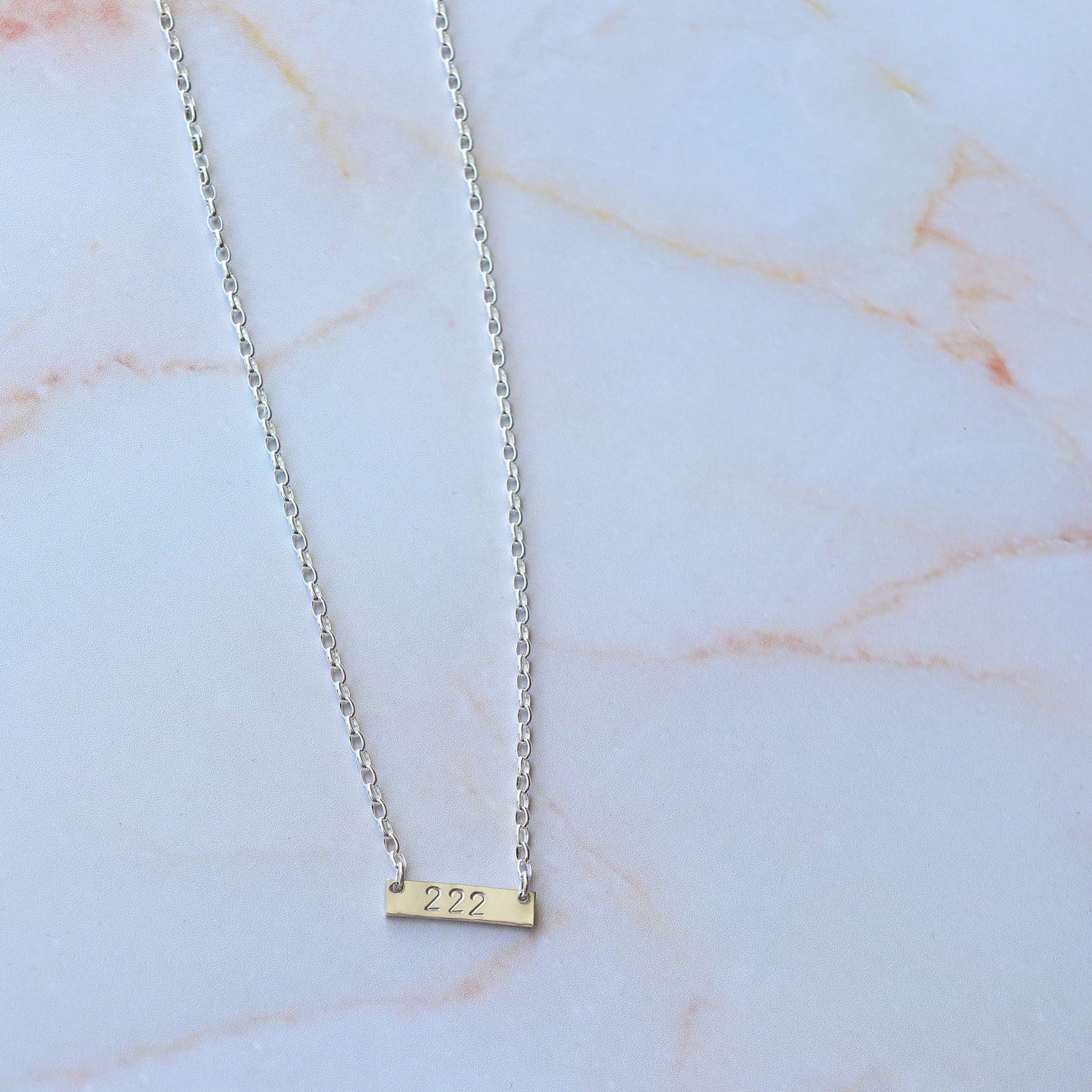 Angel Number Necklace - Vintage Rose Handmade Jewellery