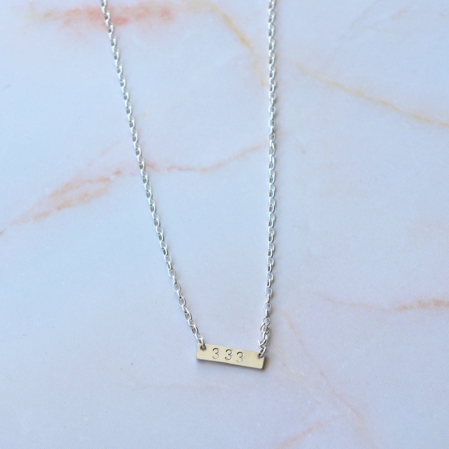 Angel Number Necklace - Vintage Rose Handmade Jewellery