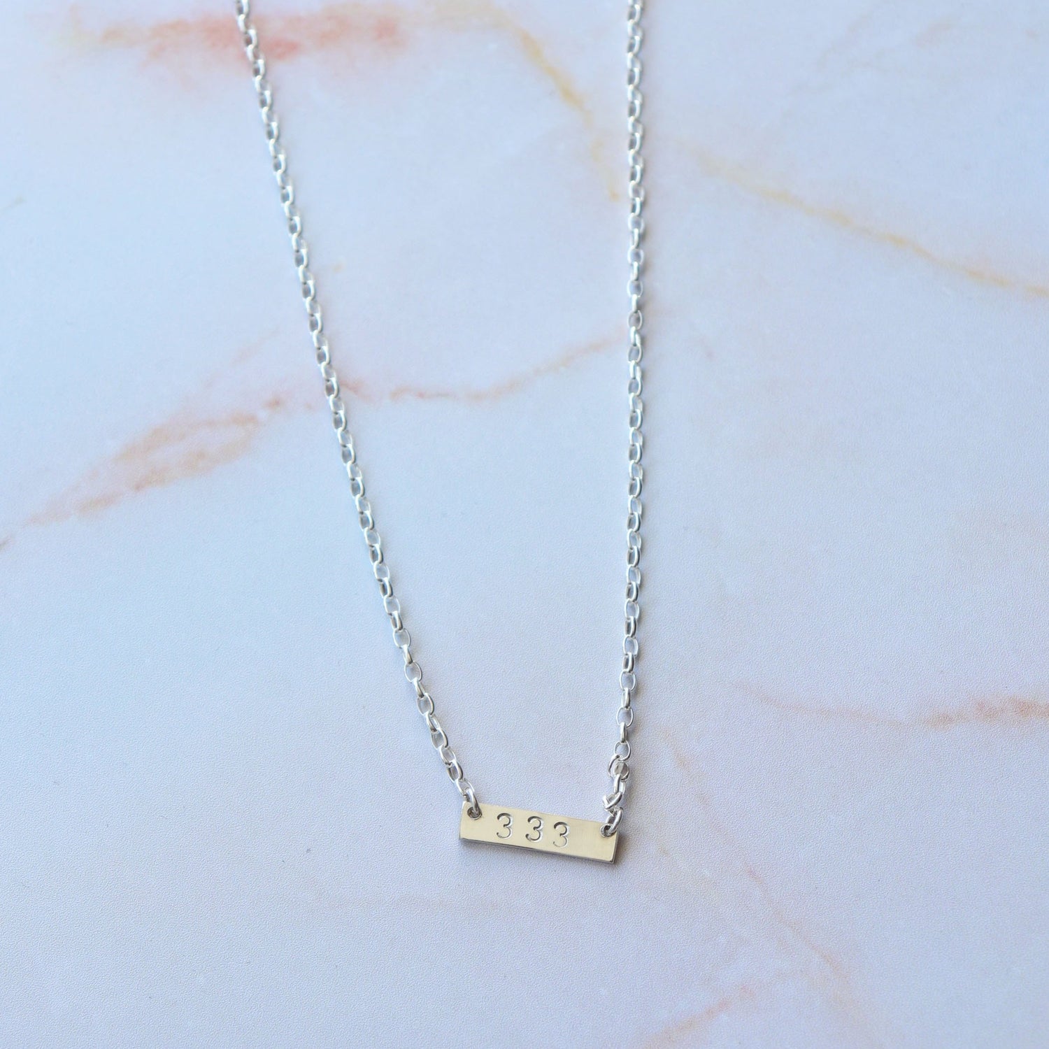 Angel Number Necklace - Vintage Rose Handmade Jewellery