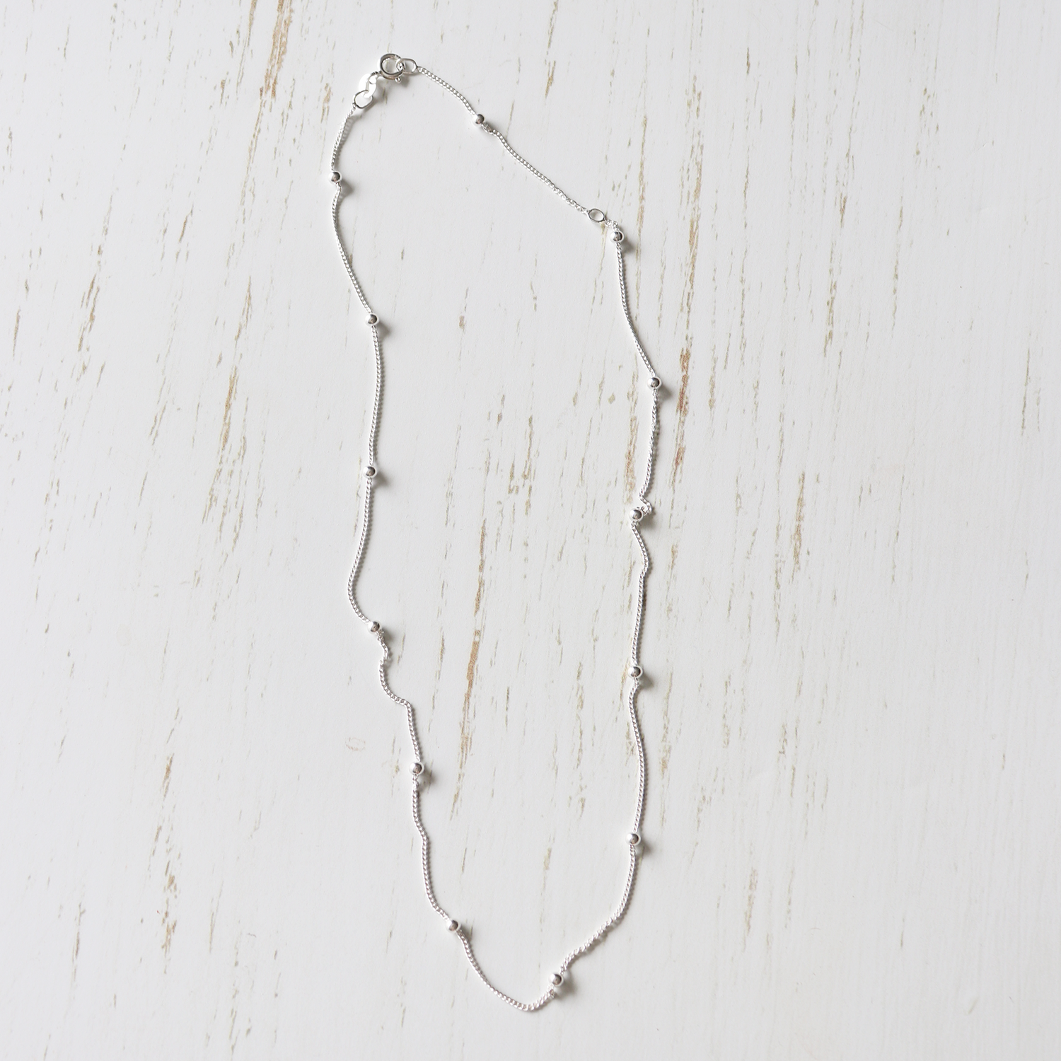 Silver Bead Chain - Aligned Gemini Co