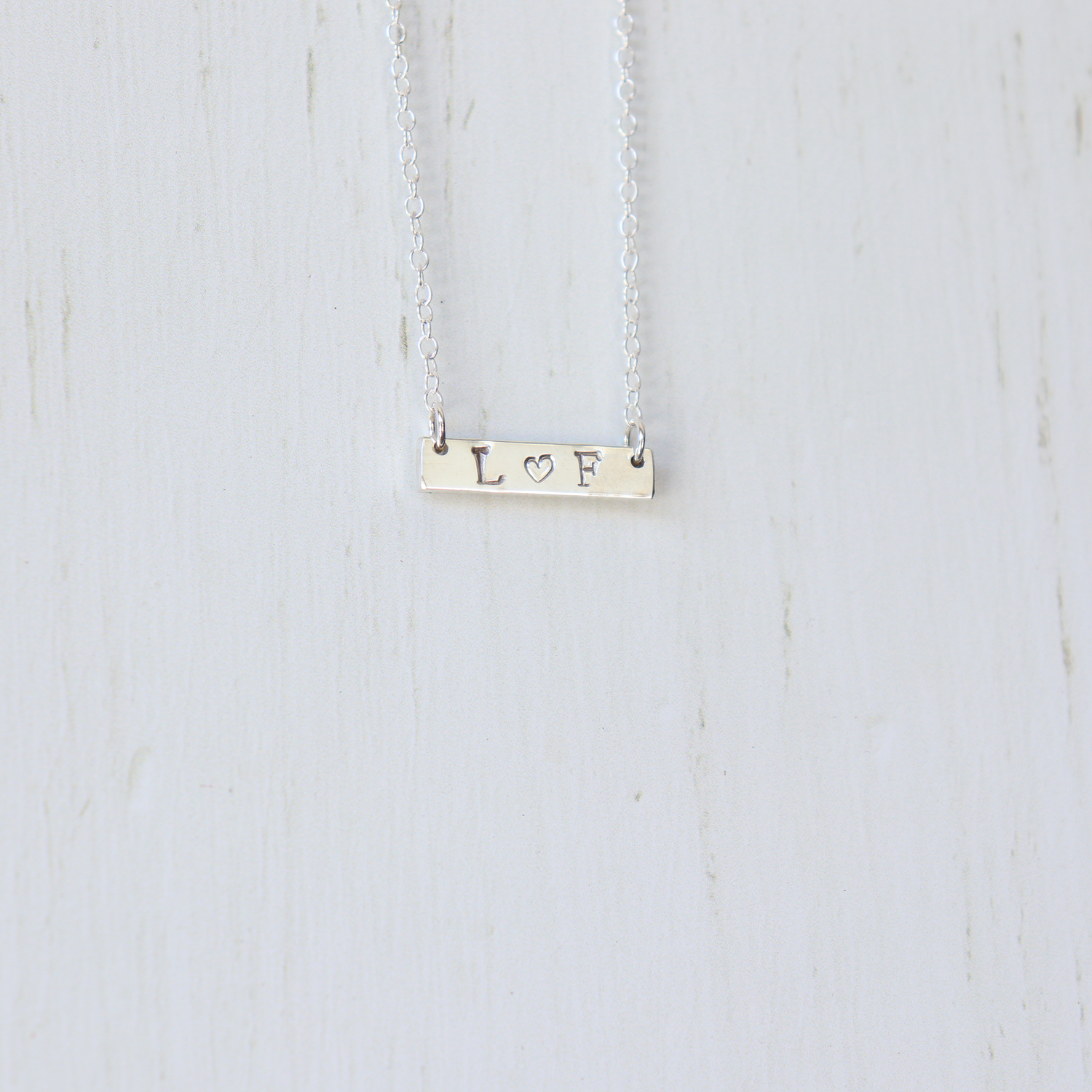 Initial ‘Bar’ Necklace - Aligned Gemini Co