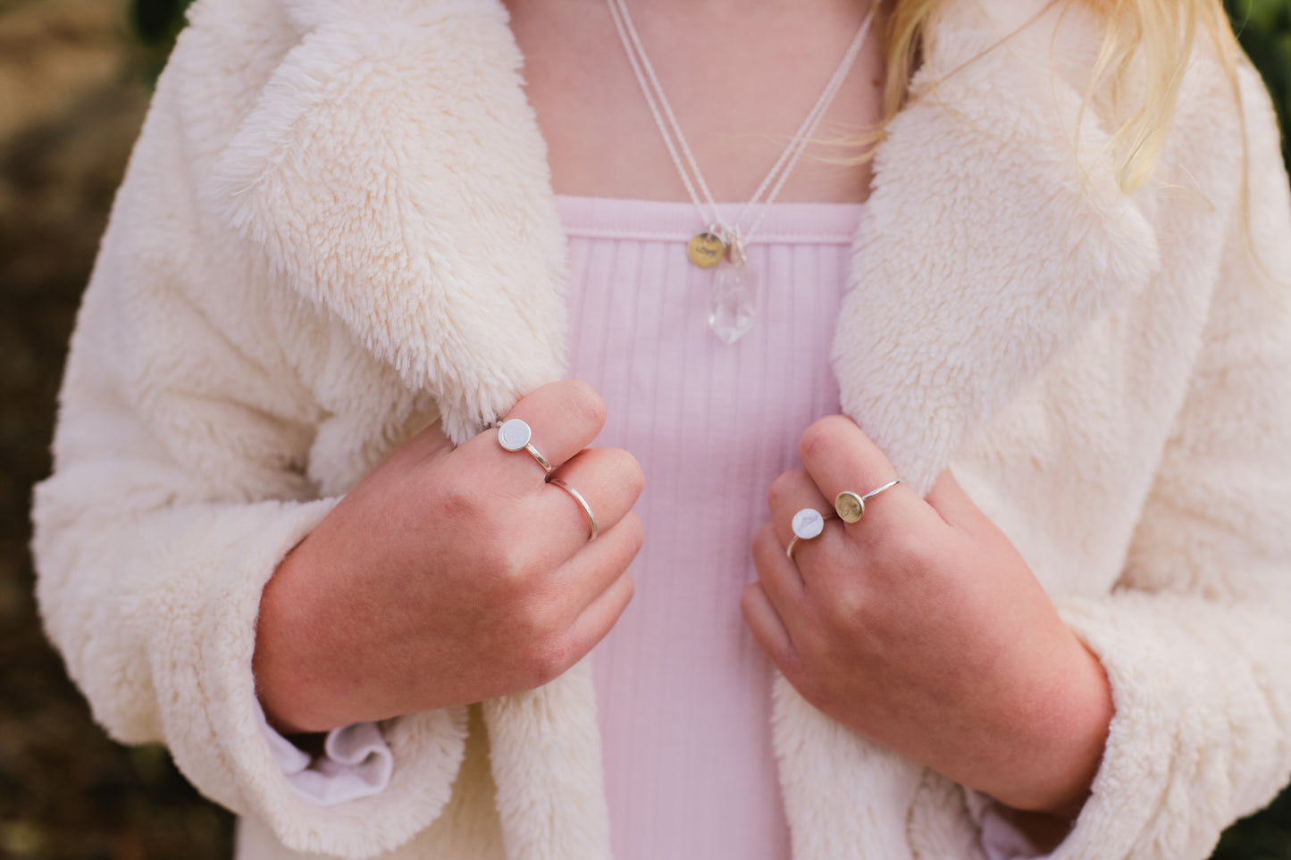 Rainbow Ring - Vintage Rose Handmade Jewellery