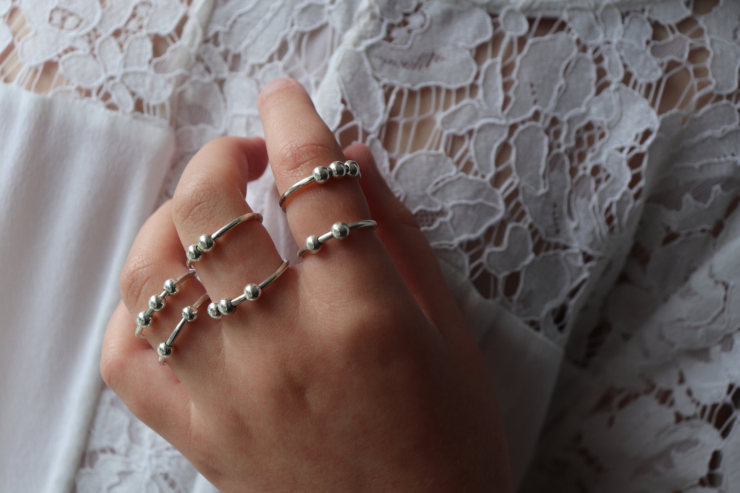 Anxiety Relief Fidget Ring - Aligned Gemini Co