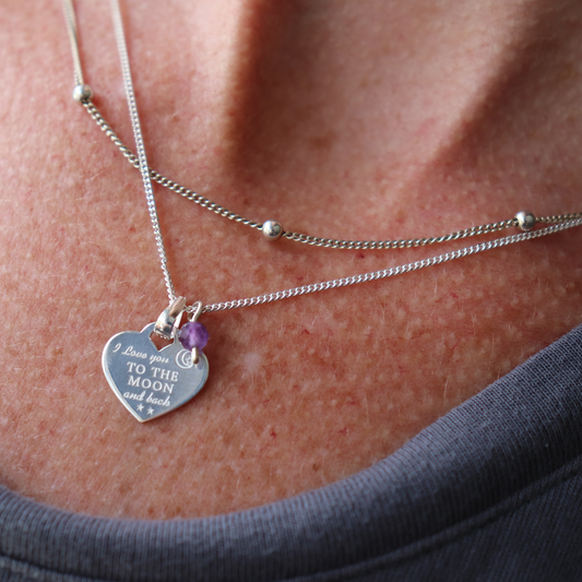 Love you to the Moon & Back necklace - Aligned Gemini Co