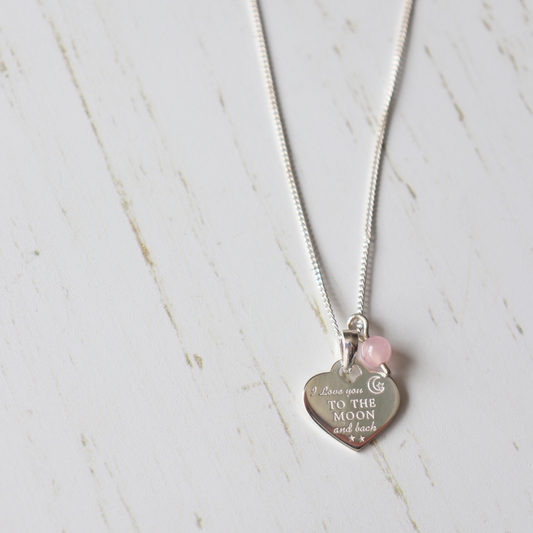 Love you to the Moon & Back necklace - Aligned Gemini Co