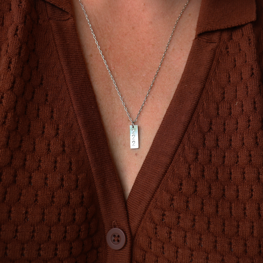 Angel Number Necklace - Vertical - Aligned Gemini Co