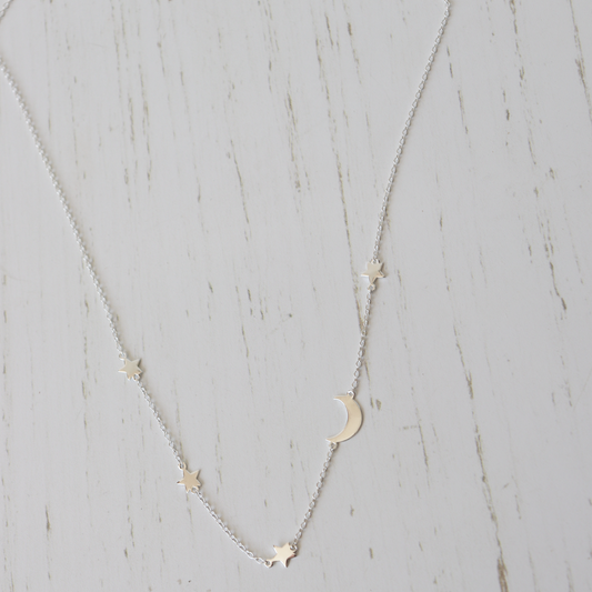 Stars and Moon Necklace - Aligned Gemini Co