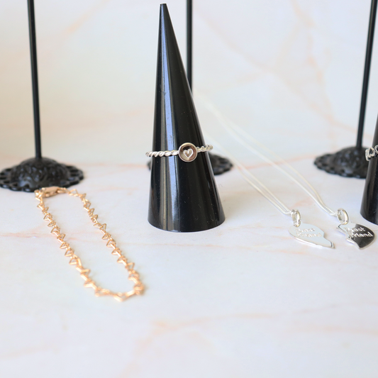 Heart Stamped Ring - Aligned Gemini Co