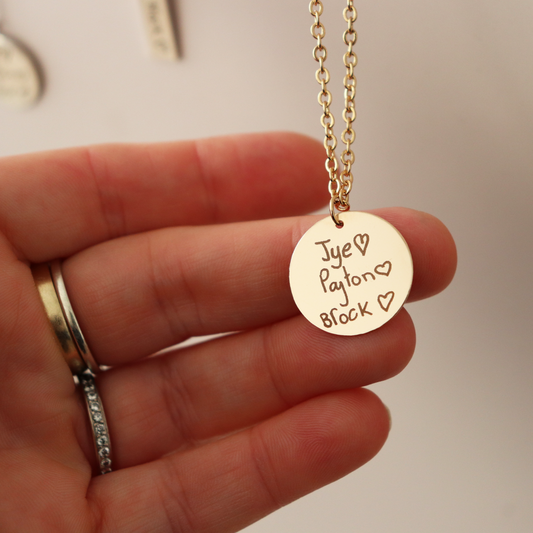 The Aura – Large Circle Pendant - Aligned Gemini Co