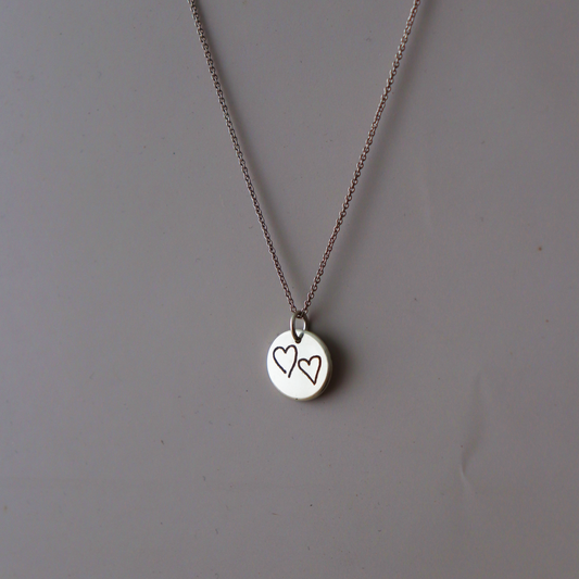 The Luna – Small Circle Pendant - Aligned Gemini Co