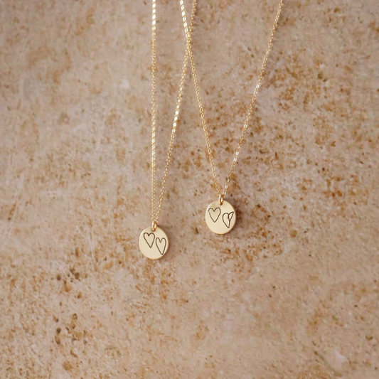 The Luna – Small Circle Pendant - Aligned Gemini Co