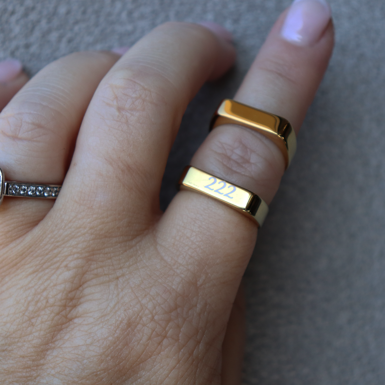 Engraved Signet Ring - Aligned Gemini Co