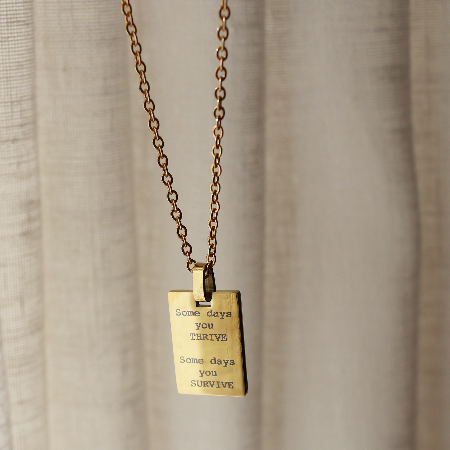THRIVE & SURVIVE Necklace - Aligned Gemini Co