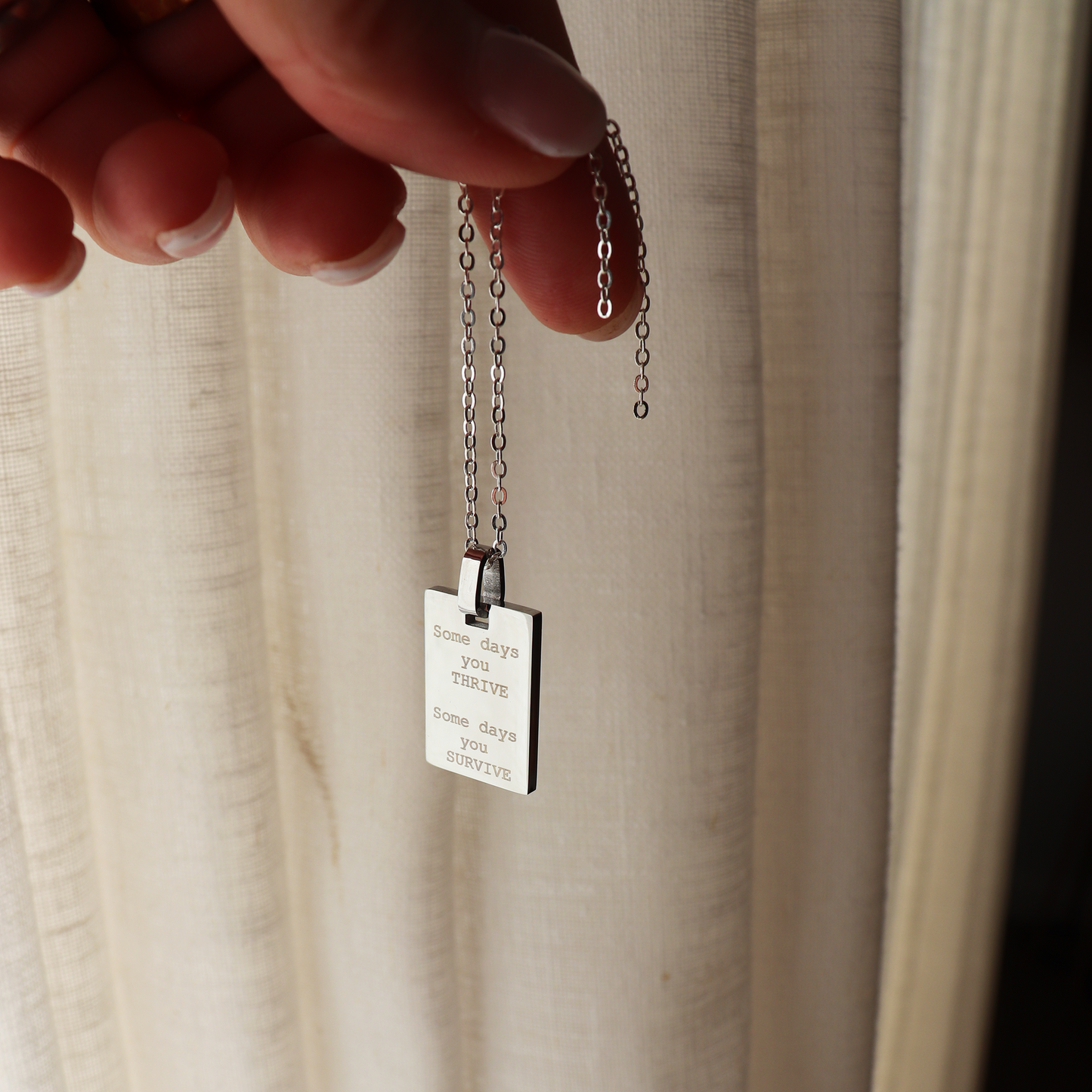 THRIVE & SURVIVE Necklace - Aligned Gemini Co