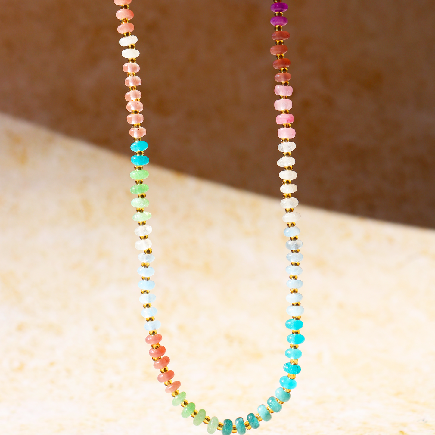 Rainbow Beaded Necklace