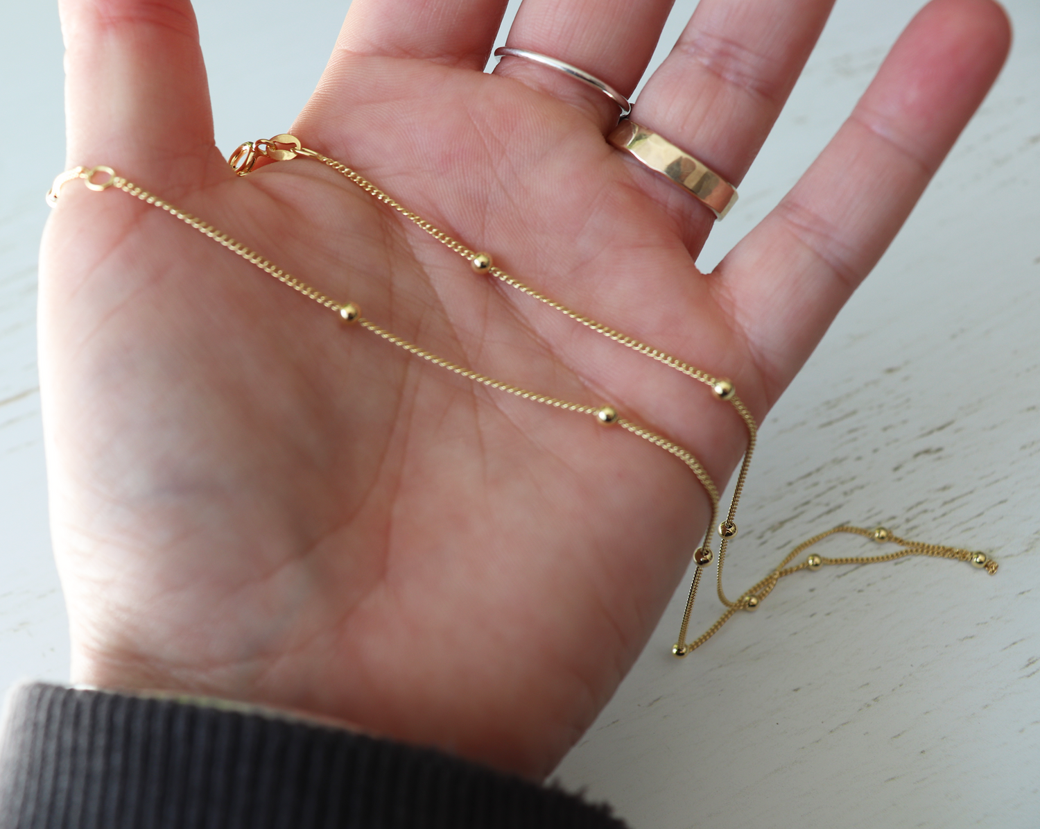 Gold Bead Chain - Aligned Gemini Co