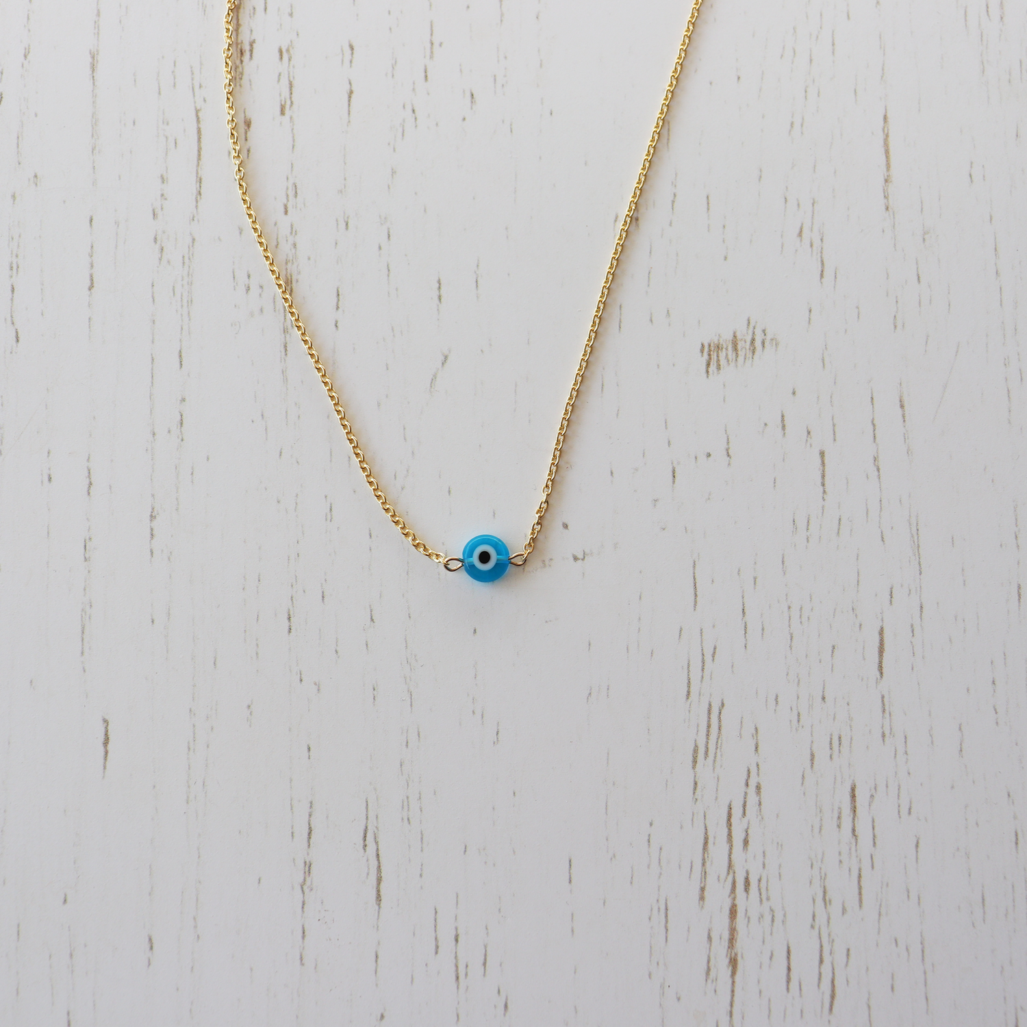 Evil Eye Gold Necklace - Aligned Gemini Co