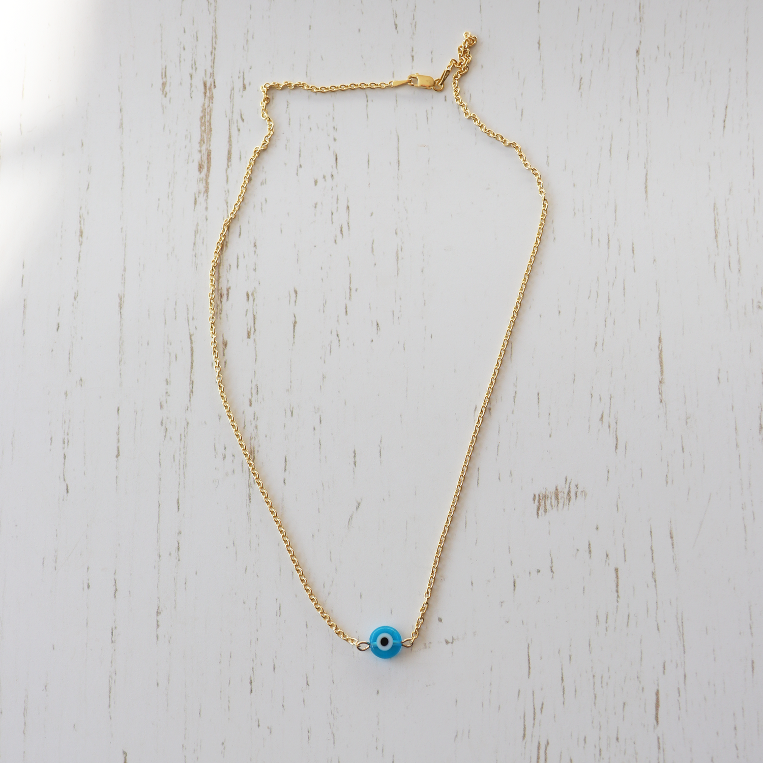 Evil Eye Gold Necklace - Aligned Gemini Co