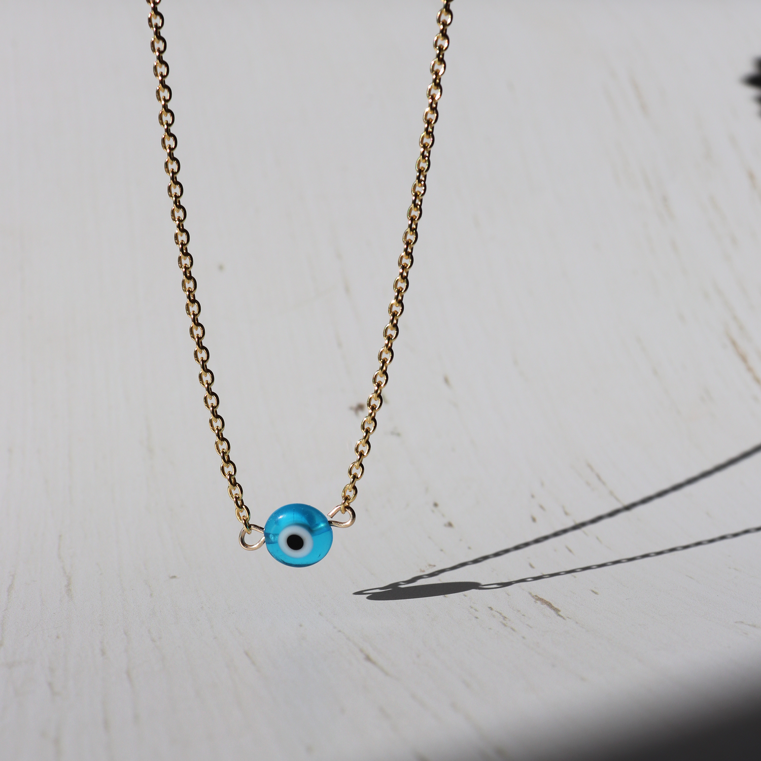 Evil Eye Gold Necklace - Aligned Gemini Co