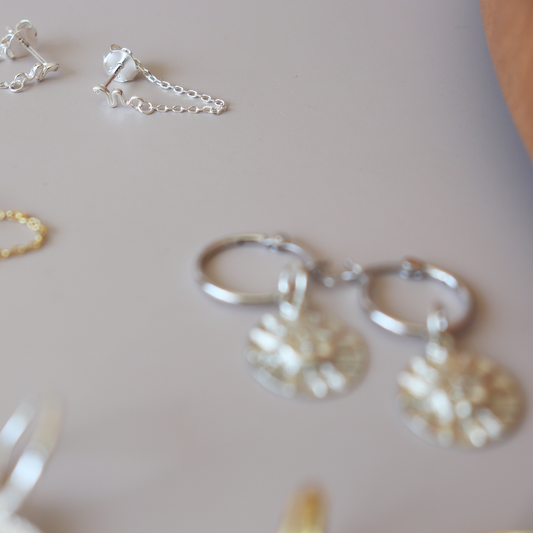 Sun Hoop Earrings - Aligned Gemini Co