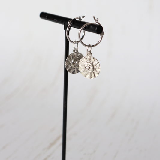 Sun Hoop Earrings - Aligned Gemini Co