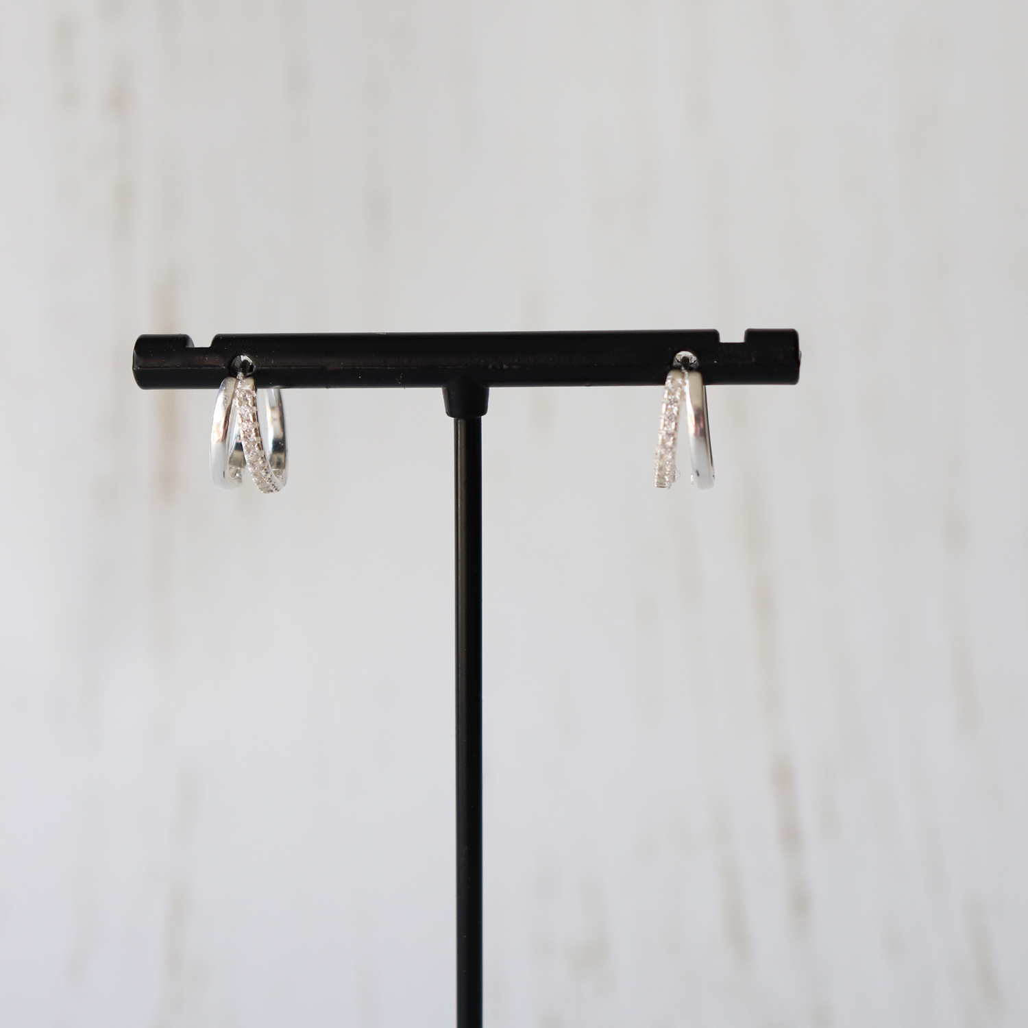 Double hoop huggie earrings - Aligned Gemini Co