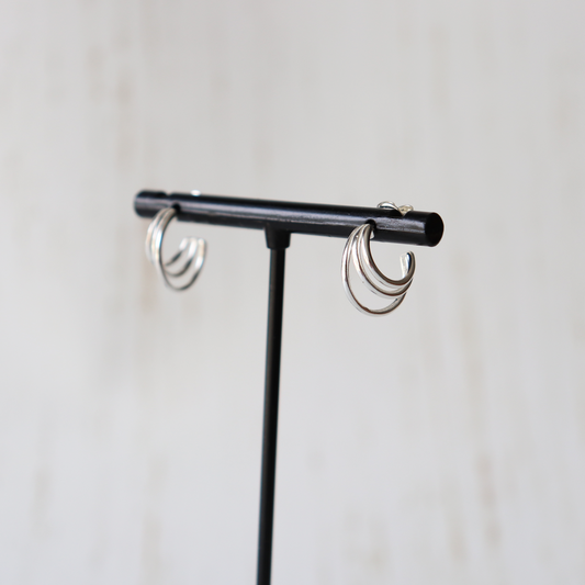 Triple hoop earring - Aligned Gemini Co