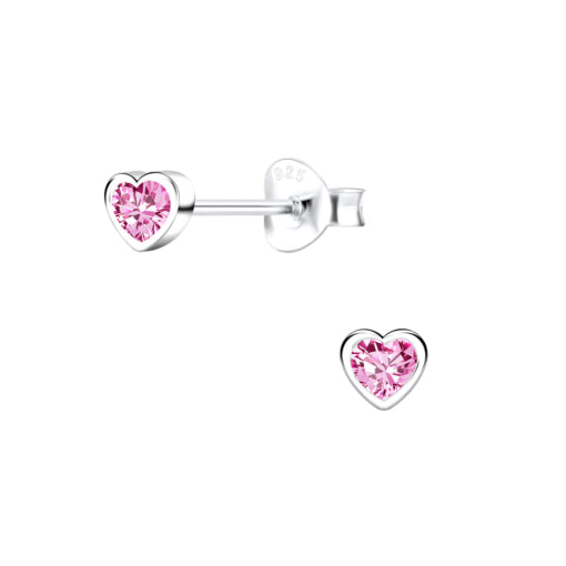 Mini Heart Studs - Aligned Gemini Co