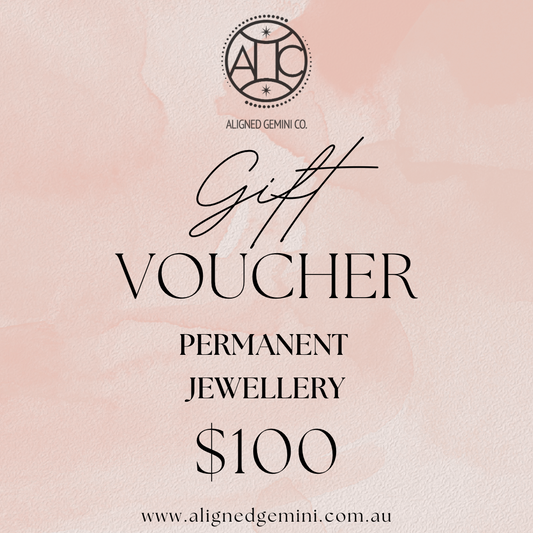 Permanent Jewellery Gift Certificate - Aligned Gemini Co