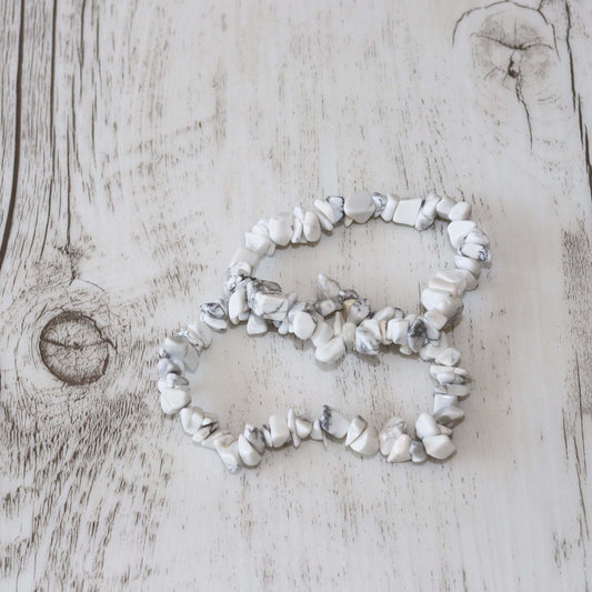 Howlite Bracelet - Vintage Rose Handmade Jewellery