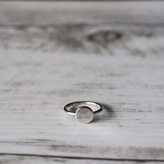 Rainbow Ring - Vintage Rose Handmade Jewellery