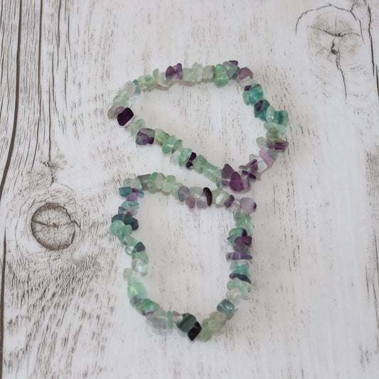 Fluorite Bracelet - Vintage Rose Handmade Jewellery