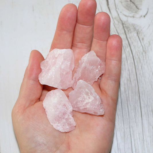 Rose Quartz Crystal Bags - Vintage Rose Handmade Jewellery