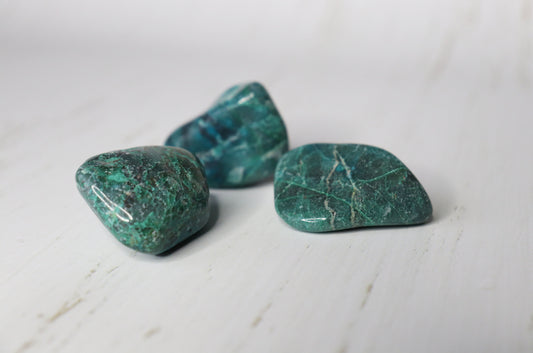 Chrysocolla Crystal - Vintage Rose Handmade Jewellery