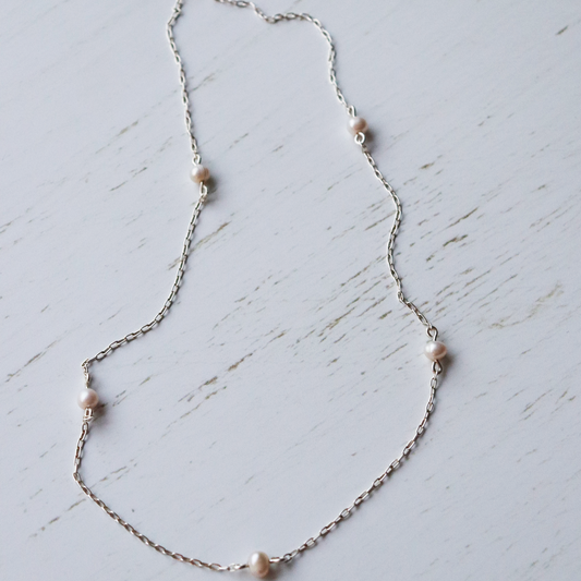 Pearl choker - Vintage Rose Handmade Jewellery