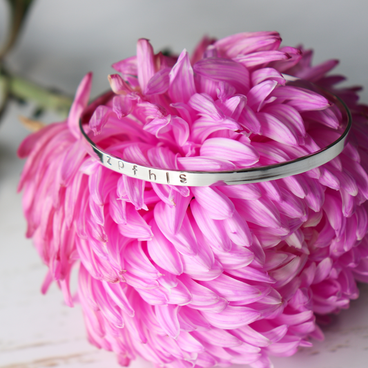 Solid Bangle - Vintage Rose Handmade Jewellery