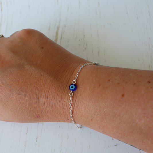 Evil Eye Bracelet - Vintage Rose Handmade Jewellery