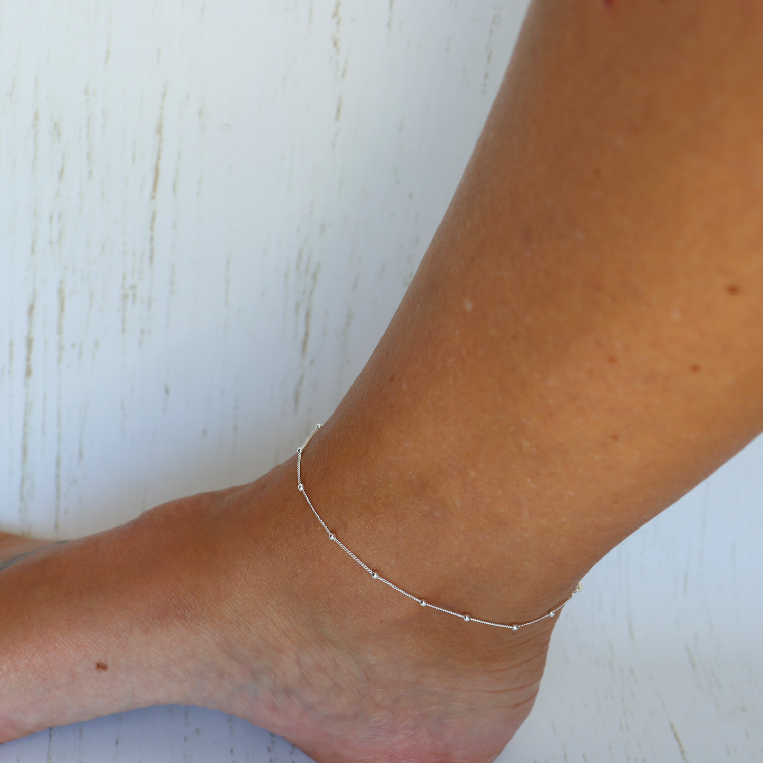 Bead Anklet - Aligned Gemini Co