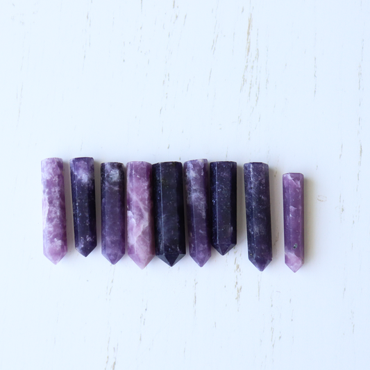 Lepidolite Crystal Necklace - Aligned Gemini Co