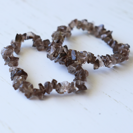 Smoky Quartz Crystal Bracelet - Aligned Gemini Co