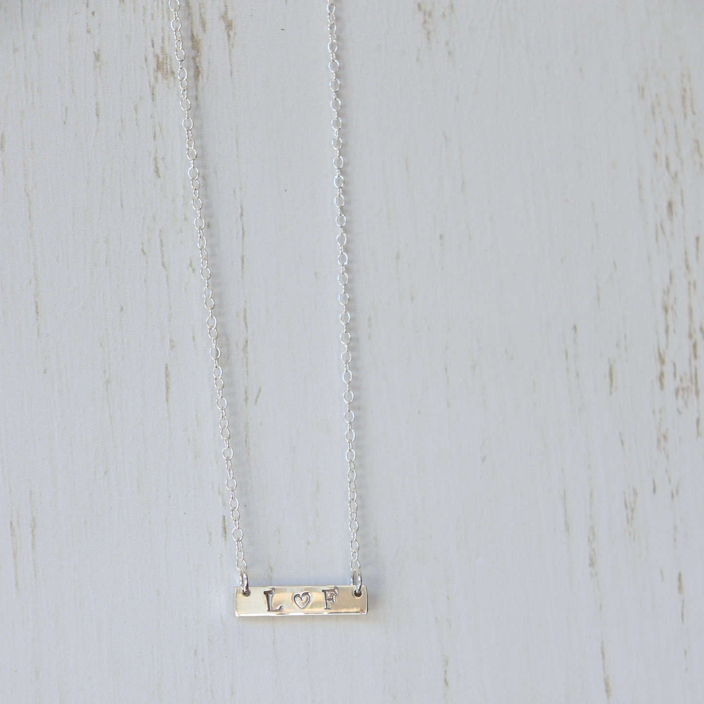 Initial ‘Bar’ Necklace - Aligned Gemini Co