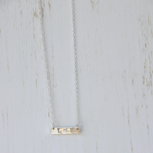 Initial ‘Bar’ Necklace - Aligned Gemini Co
