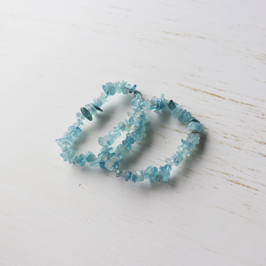 Aquamarine Crystal bracelet - Aligned Gemini Co