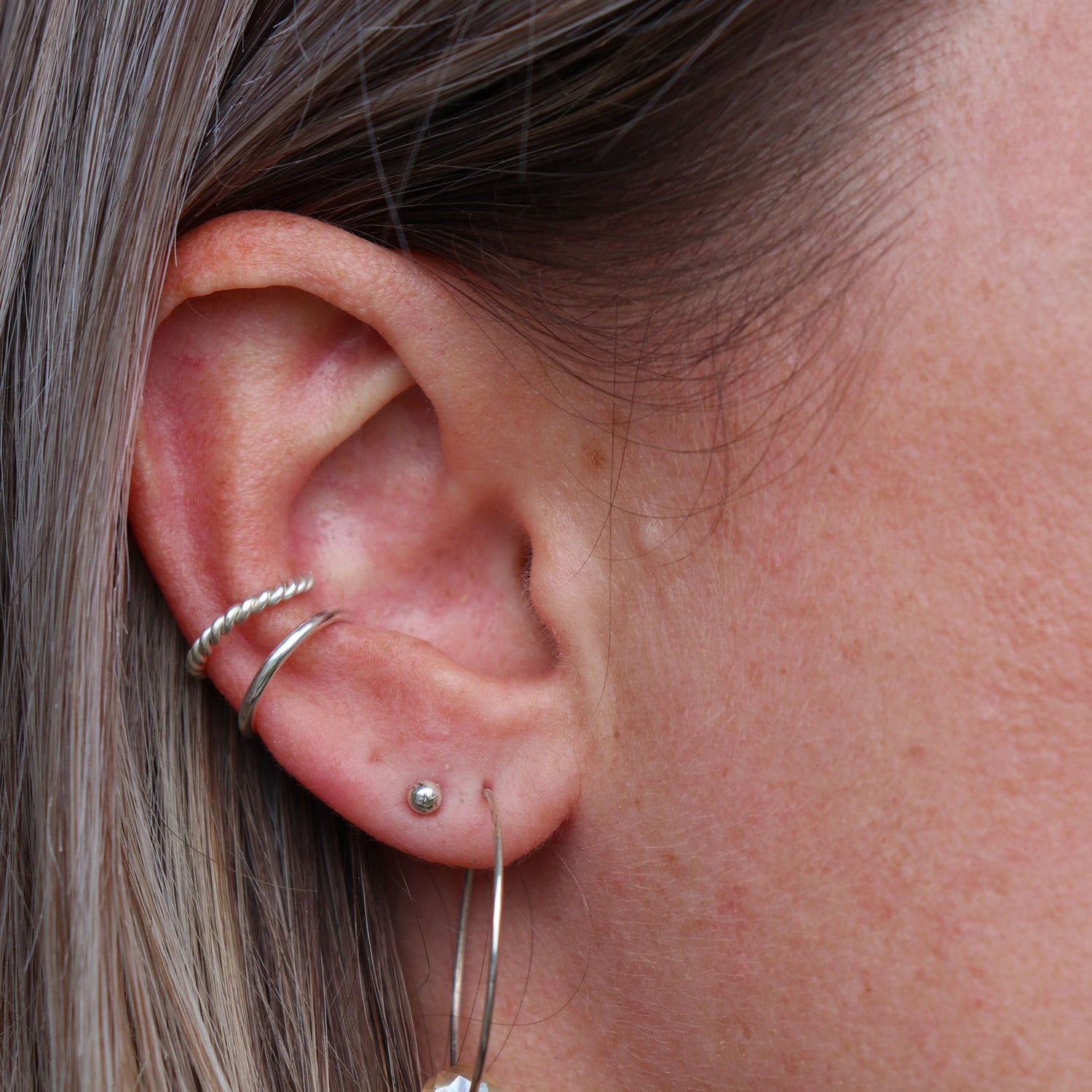 Ear cuff | Sterling silver | Twist design